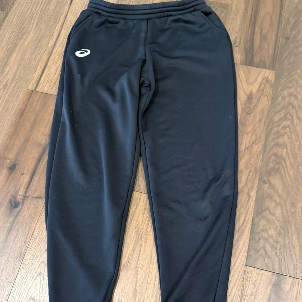 ASICS Youth Large Black Cuffed Athletic Jogger Pants
Description